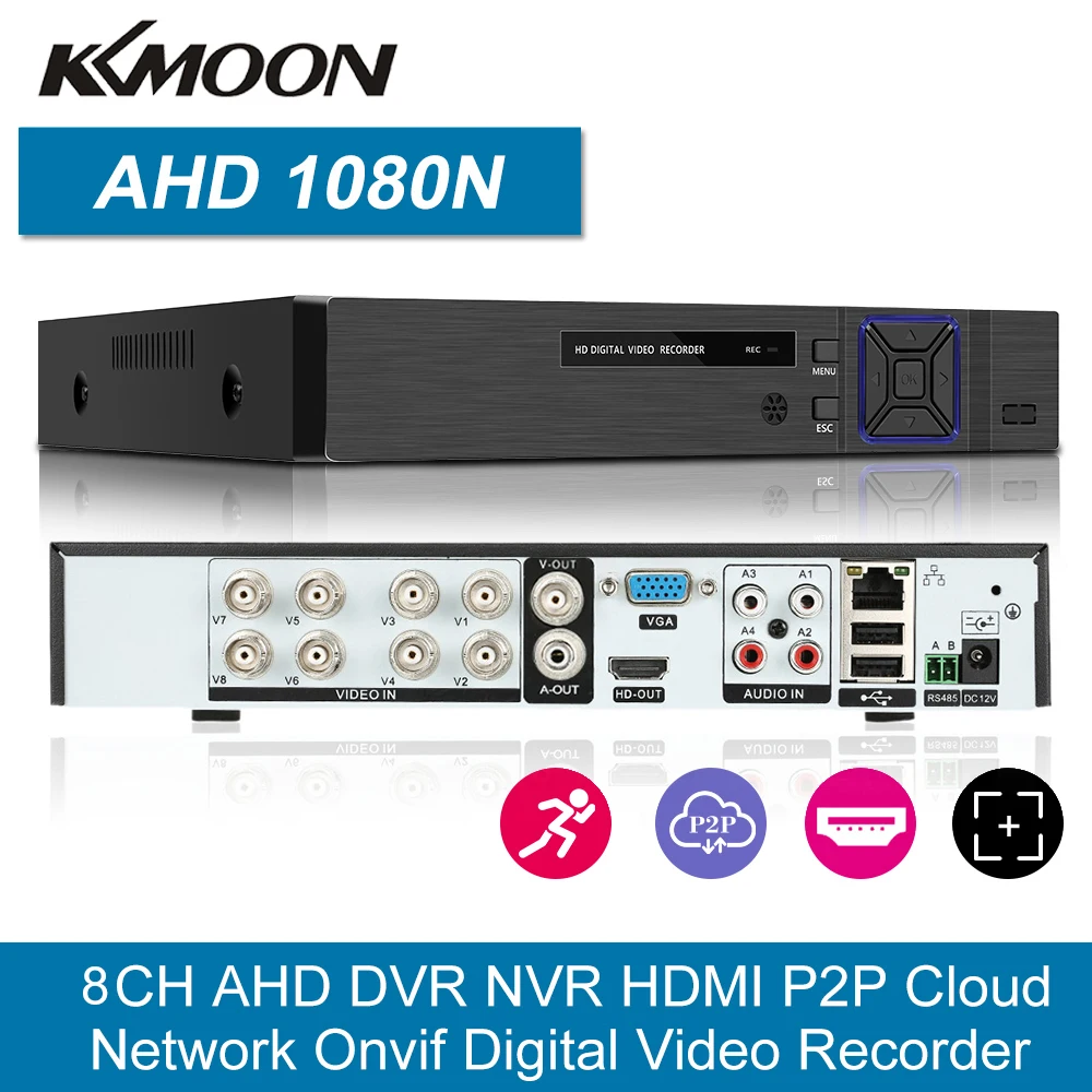 Видеорегистратор DVR устройство для AHD аналоговой и IP камеры 16/8/4 канала P2P HD 1080P |