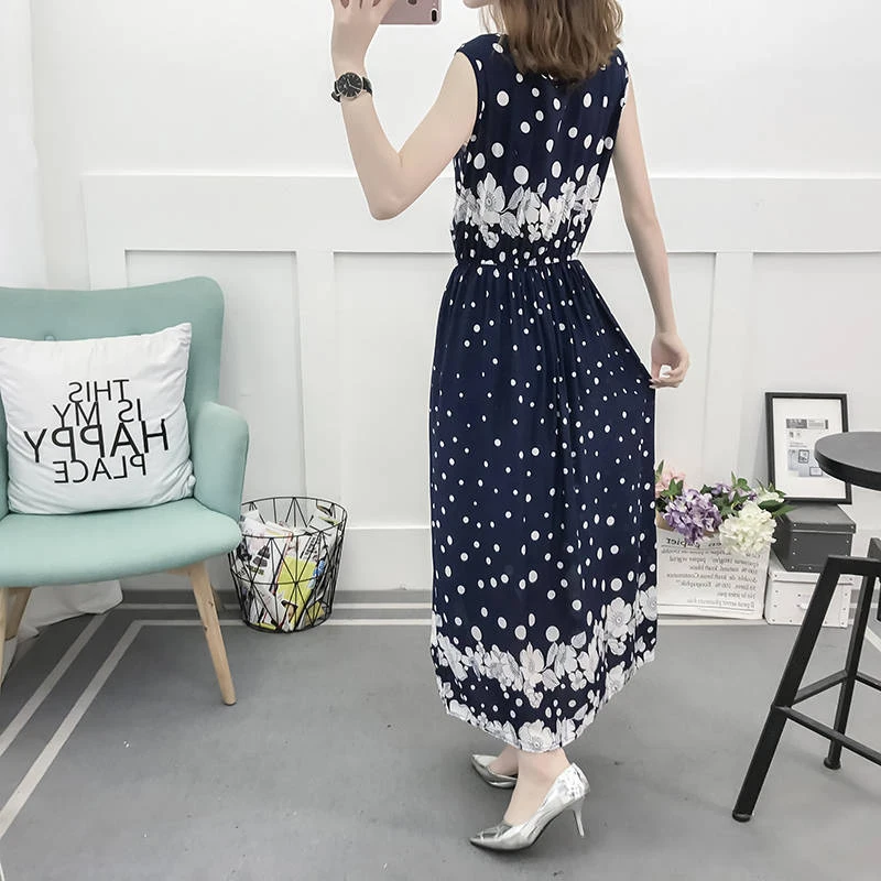 Винтажное женское летнее богемное платье пляжное элегантное с принтом Новое