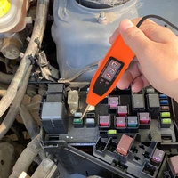 1224v car lcd digital electric voltage tester automotive voltage test probe pen with led light portable car voltage test tool