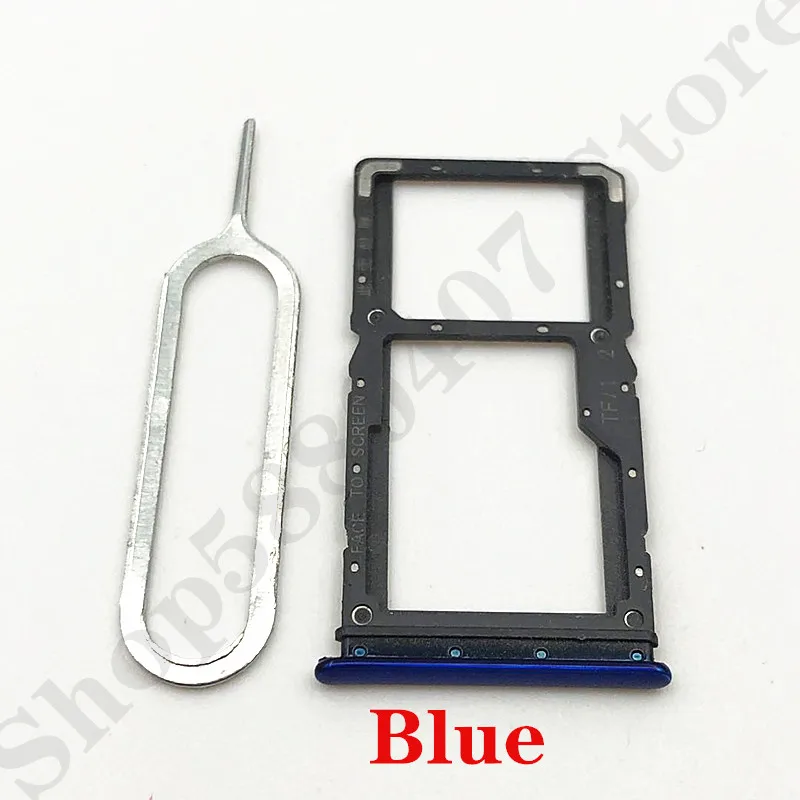 10 шт./лот оригинальный лоток для TF SIM-карты Xiaomi Redmi Note 7 NT7 держатель SD/SIM TF-карт