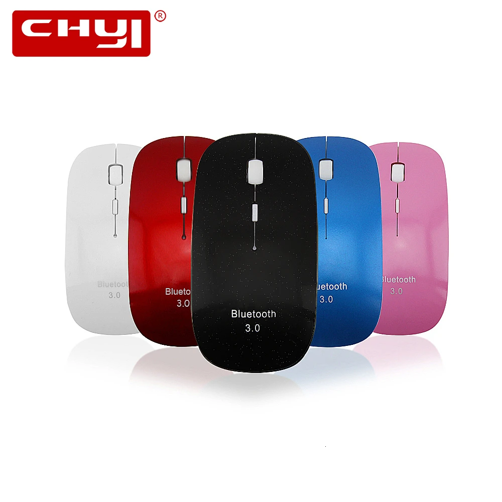 CHYI Bluetooth 3.0 Mouse Wireless Ultra Thin Computer 1600DPI Optical Gaming Mice BT Mause For Macbook Notebook PC Laptop | Компьютеры и