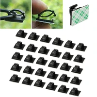 30 pcs sticky wiring buckle car wire finishing cable clip for car dashboard dvr or indoor fixed cable support cable clamp
