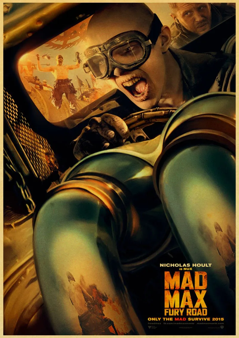 

Mad Max movie Vintage Posters For home decor kraft Paper high quality poster wall sticker