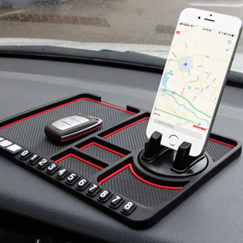Silicone Car Phone Holder Temporary No parking Card Number Mat Dashboard For On The Panel Coin Non Slip | Автомобили и мотоциклы