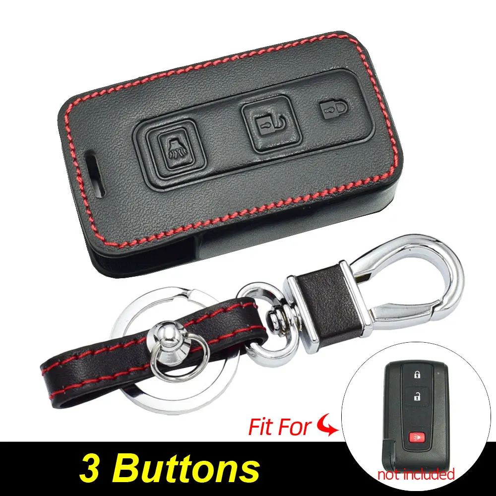 Кожаные чехлы для автомобильных ключей, защитный чехол для смарт-ключей с дистанционным управлением для Toyota Avensis Corolla Verso Crown Prius RAV4