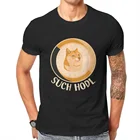 Модная дизайнерская забавная криптовалюговая футболка Dogecoin Coin такая Hodl из 100% хлопка, большая мужская одежда