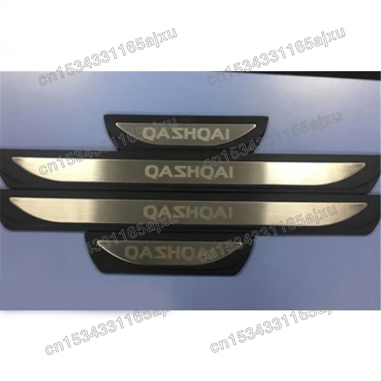 

Accessories Door Sill Scuff Plate Guard Stainless Door Sills Protector Sticker For Nissan Qashqai J11 2016 2017 2018 Car Styling