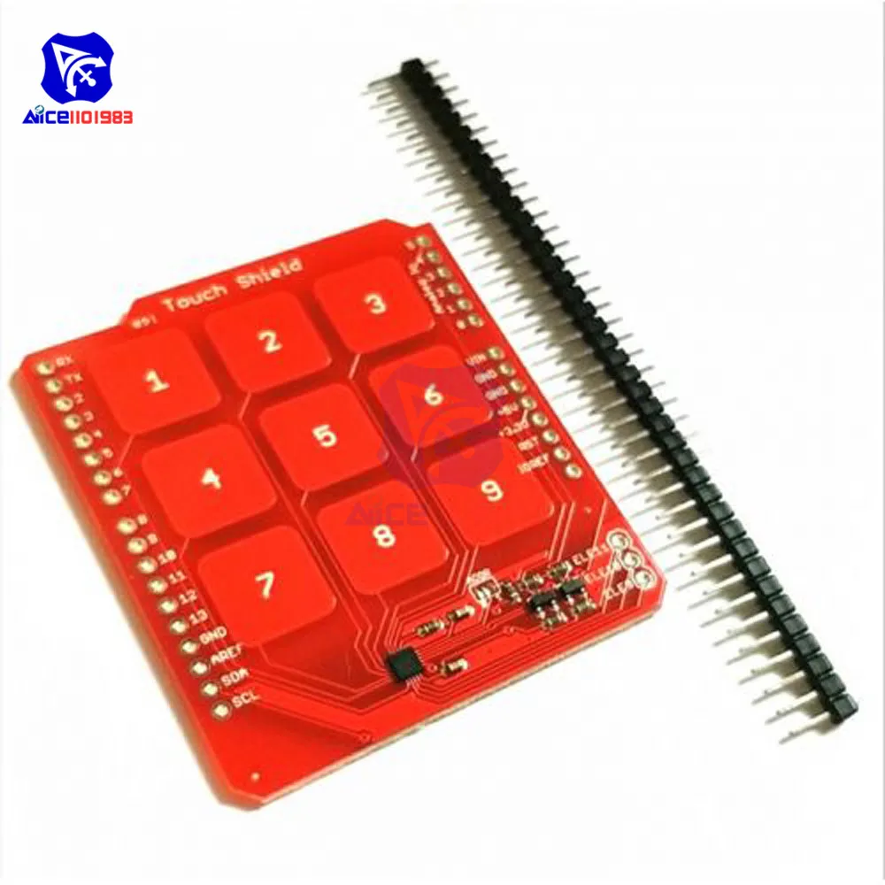 Сенсорная панель diymore MPR121 с 9 цифровыми кнопками клавиатура 3x3 цифрами сенсорный
