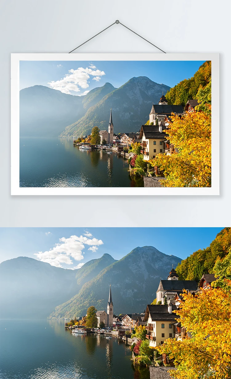 

Super hard Autumn scenery in Austria 1000 pieces of paper puzzle adult decompression children's educational toys gift