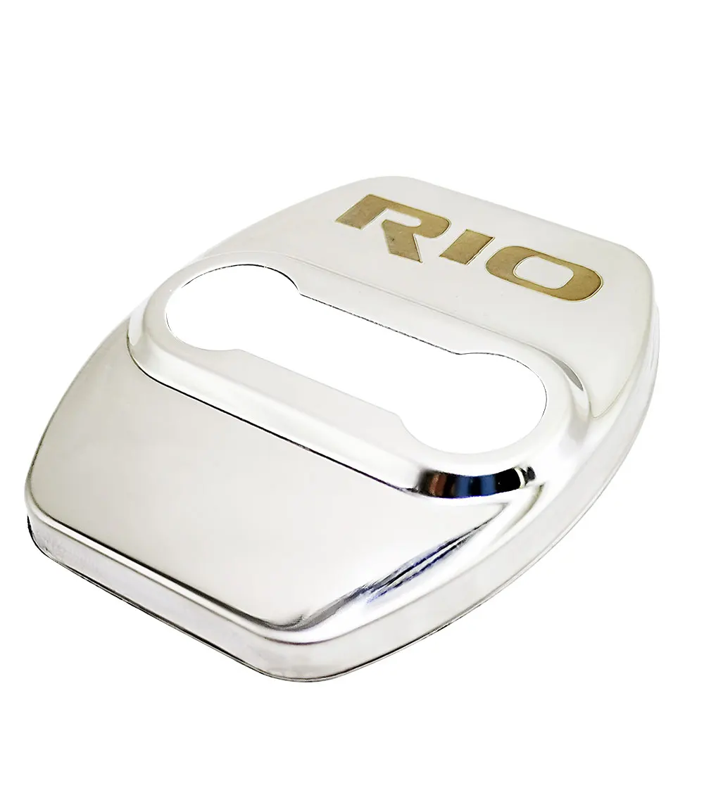 4 шт. 3D нержавеющая сталь крышка дверного замка автомобиля Защитная для kia rio на