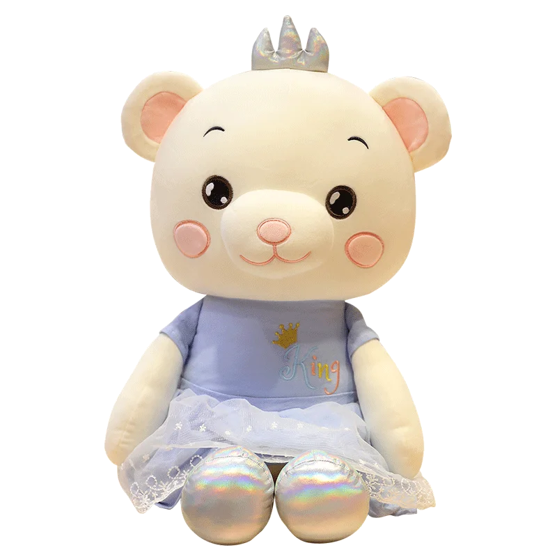 

30-90cm Lovely Princess Bear Plush Toy Stuffed Cute Teddy Bear Soft Animal Doll Kids Baby Appease Pillow for Children Girls Gift