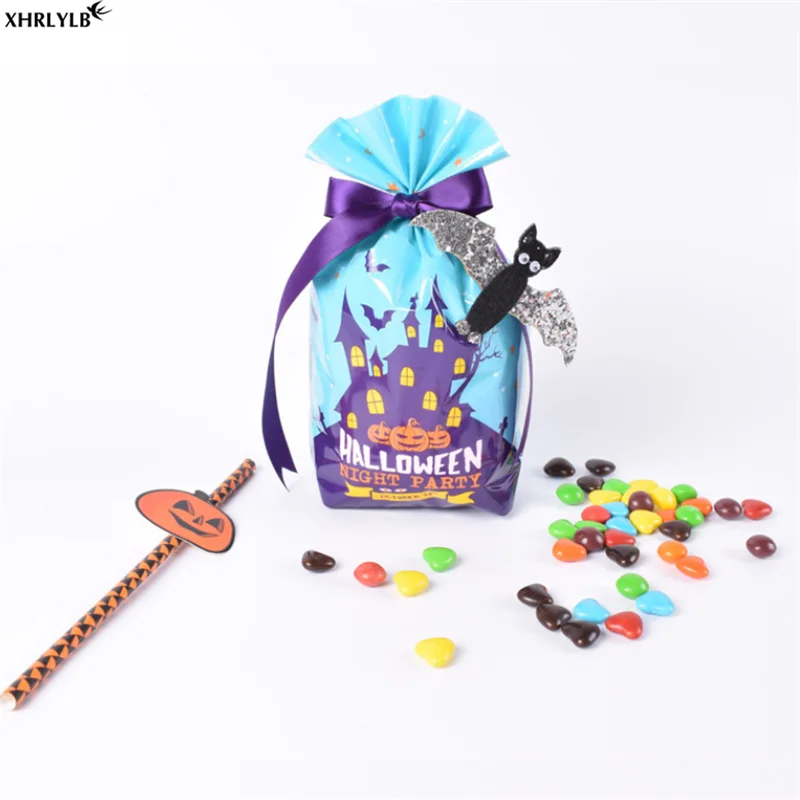 XHRLYLB плоский Карманный мультяшный мешок для печенья Хэллоуина сумка конфет