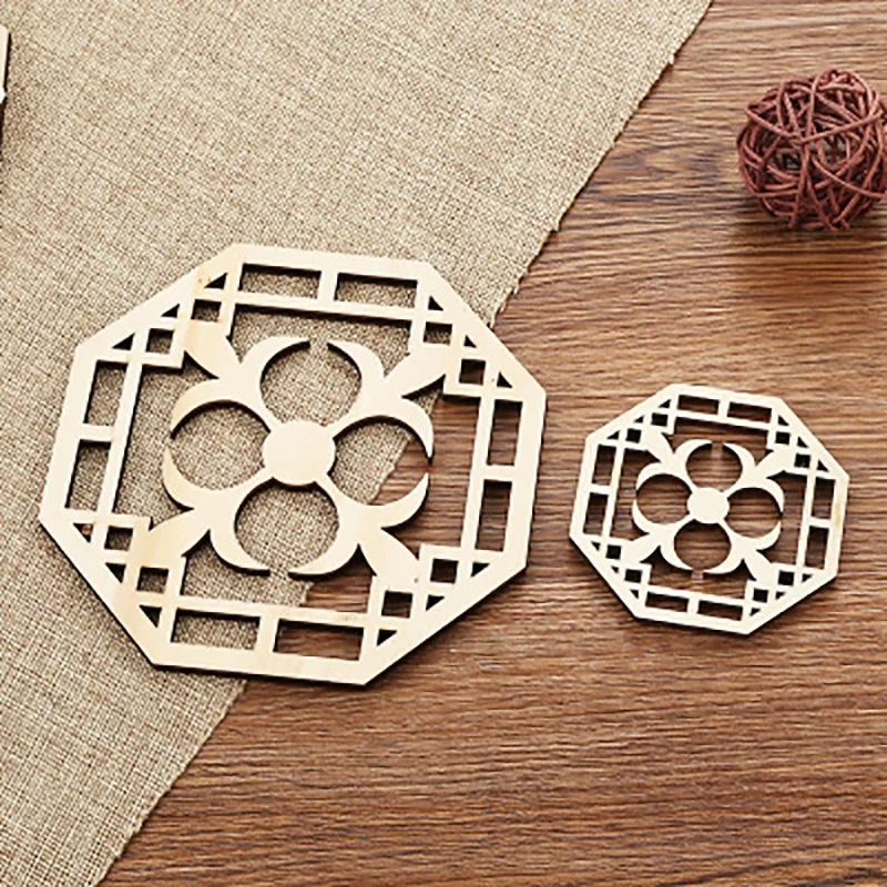 

Log Non-slip Anti-scalding Heat insulation Pad Set Creative Hollow Square Hollow Kitchen Dining Table Heat Insulation Pad