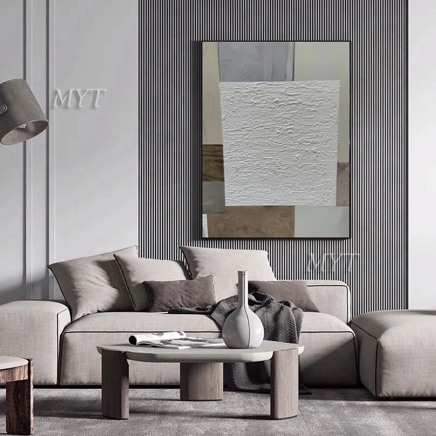 

Простая текстура современной абстрактной масляной живописи, бескаркасная домашняя хорошая Настенная картина маслом, искусство, украшение ...