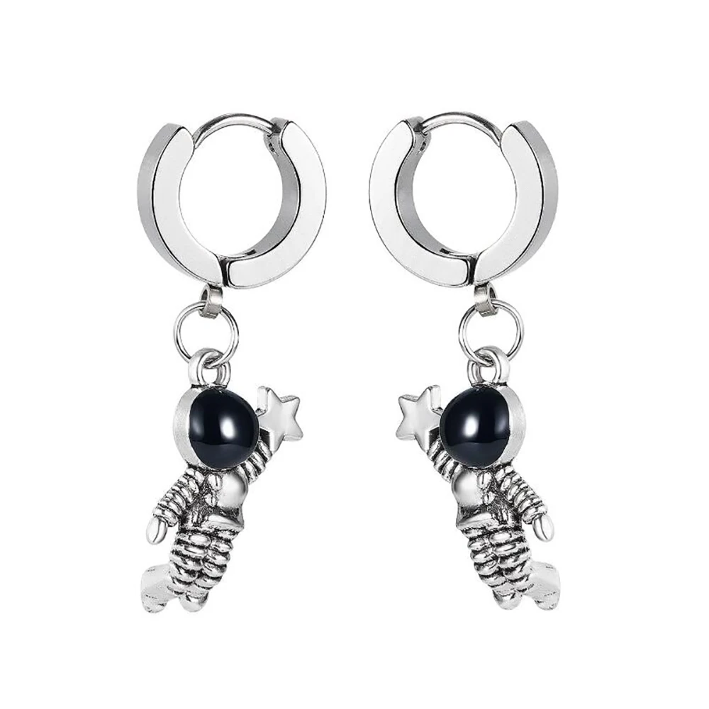 

Delicate Alloy Astronaut Picking Stars Women Drop Earrings Jewelry Fashion Star Space Fight Pilot Earrings Jewelry Gift For Him