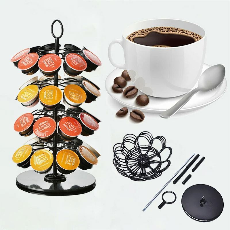

Rotating Capsule Coffee Capsule Tower Large K-cup Display Stand Rack Pod Holder