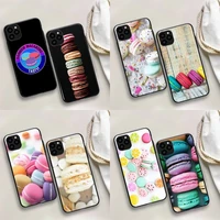 dessert macaron phone case for iphone 13 12 mini 11 pro max 8 7 6s plus x xs 5s se 2020 xr capa