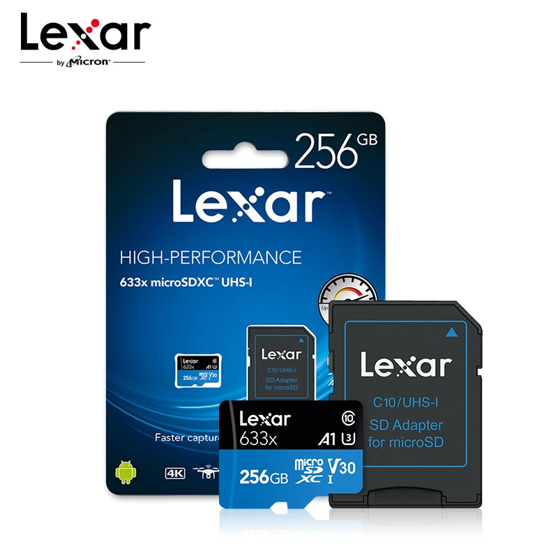 Карта micro sd Lexar 633x 32/64/128/256 ГБ SDXC/SDHC 512 ГБ|Карты памяти| |
