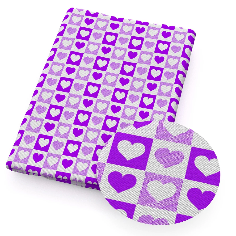 Фиолетовое сердце День Святого Валентина Полиэстер Хлопок шитье рукоделие