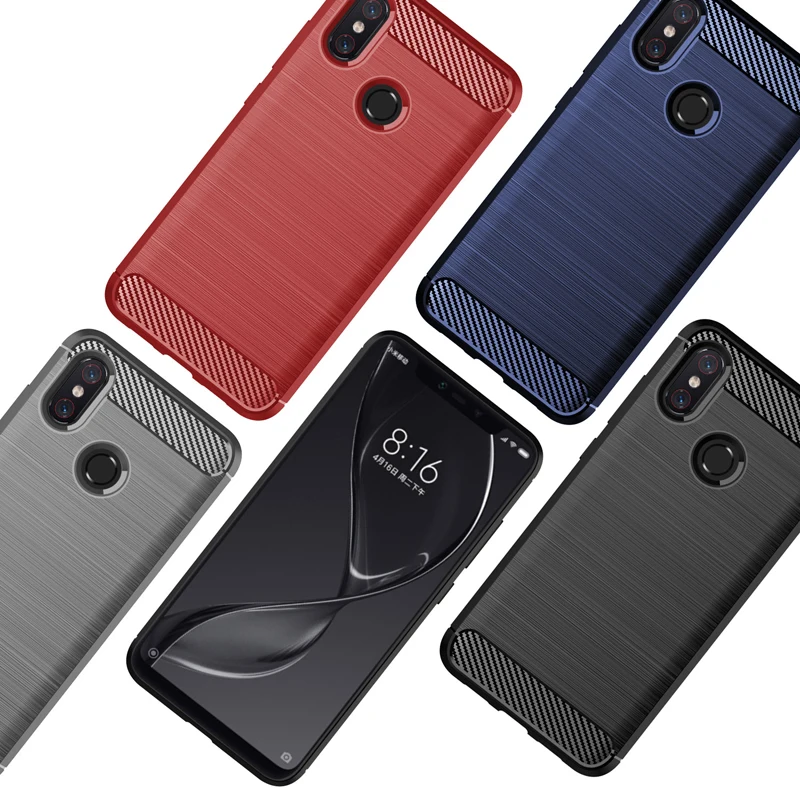 Чехол для Xiaomi Mi 8 SE Мягкий Силиконовый противоударный чехол из ТПУ матовый