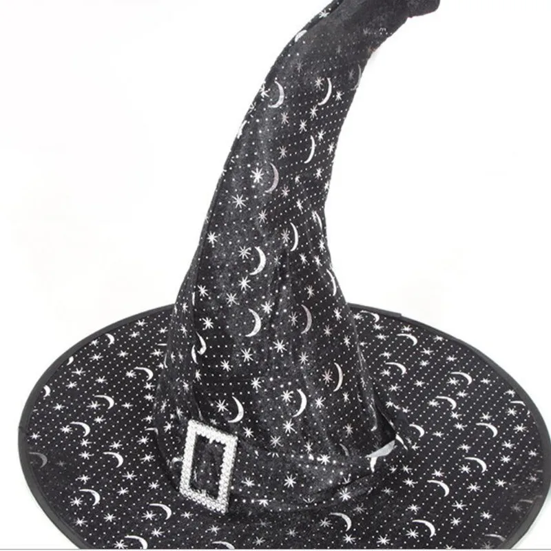 moon bend hat Головные уборы ведьмы; реквизит; маскарадная лента; Шляпа Волшебника; вечерние аксессуары для взрослых и женщин; карнавальный костюм; нарядное платье для вечеринки на Хэллоуин - Цвет: moon bend hat