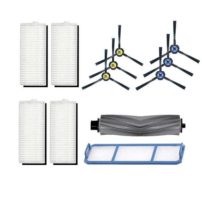Горячее предложение! 12 шт робот резиновая щетка + фильтр для Ilife A7 A9S уборочная