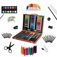 art painting supplies 150 piece deluxe art set for adults and kids drawing painting kit in wooden box