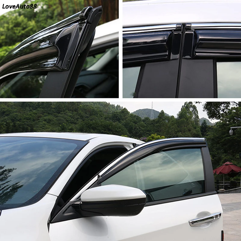 Автомобильный оконный козырек от дождя и солнца боковая крышка для окон