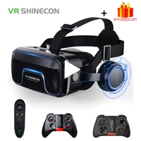 vr shinecon 10 0 casque helmet 3d glasses virtual reality headset for iphone android smartphone smart phone goggles lunette ios