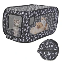 portable folding pet tent houses foldable pet fence cat dog travel cage rectangular dog cage playpen outdoor puppy kennel 87cm