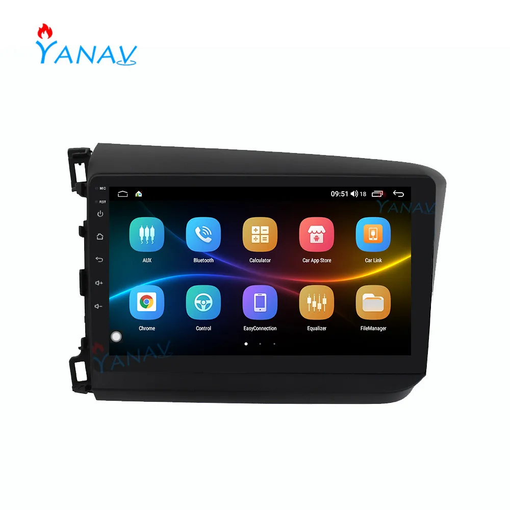 Автомагнитола 2 Din Android GPS-навигация для Honda Civic 2012-2015 стереоприемник видео