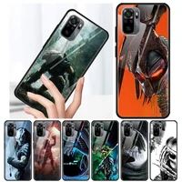 alien vs predator tempered glass cover for xiaomi redmi note 10 10s 9 9t 9s 8t 8 9a 9c 8a 7 pro max phone case