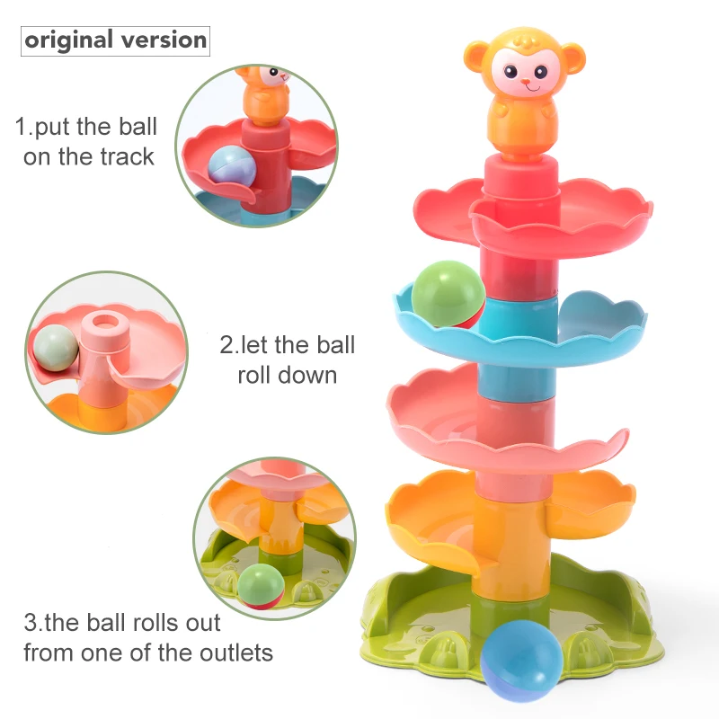 Детские мячи игрушка горка для детей пластиковый антистрессовый мяч Набор игры в