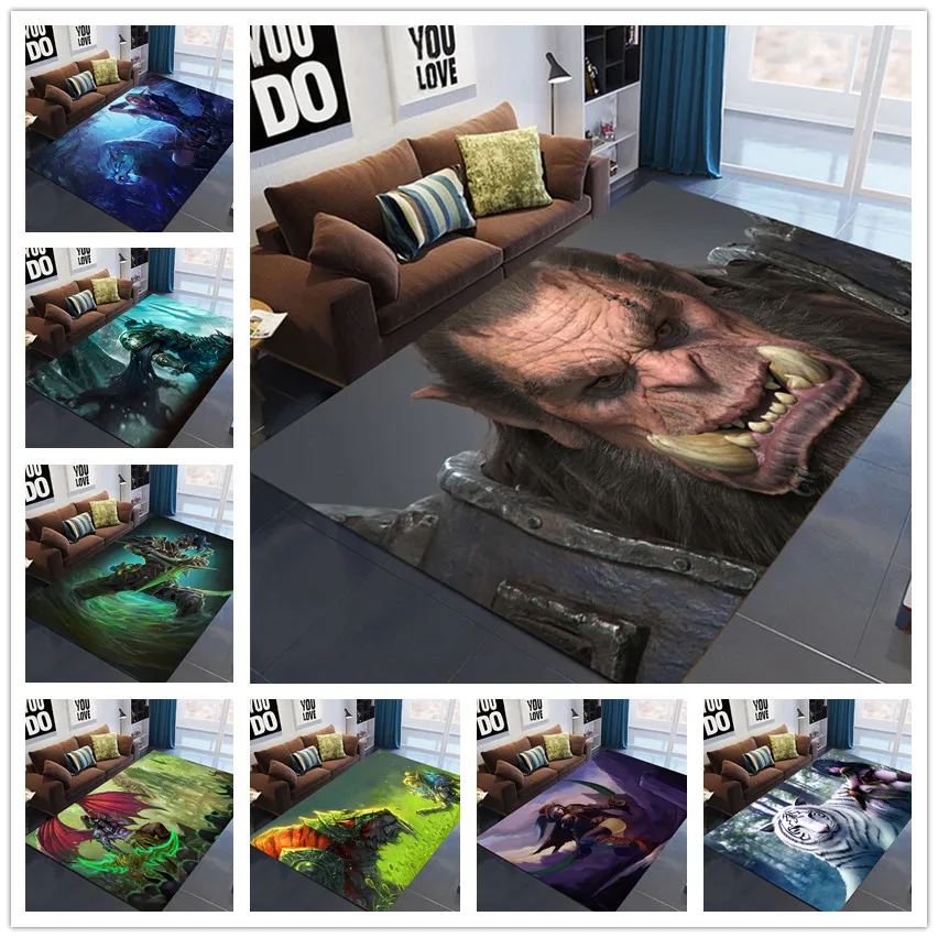 

Аниме-коврики для игровой комнаты, домашние коврики для гостиной, гостиной, столовой, коврики, Рождественское украшение