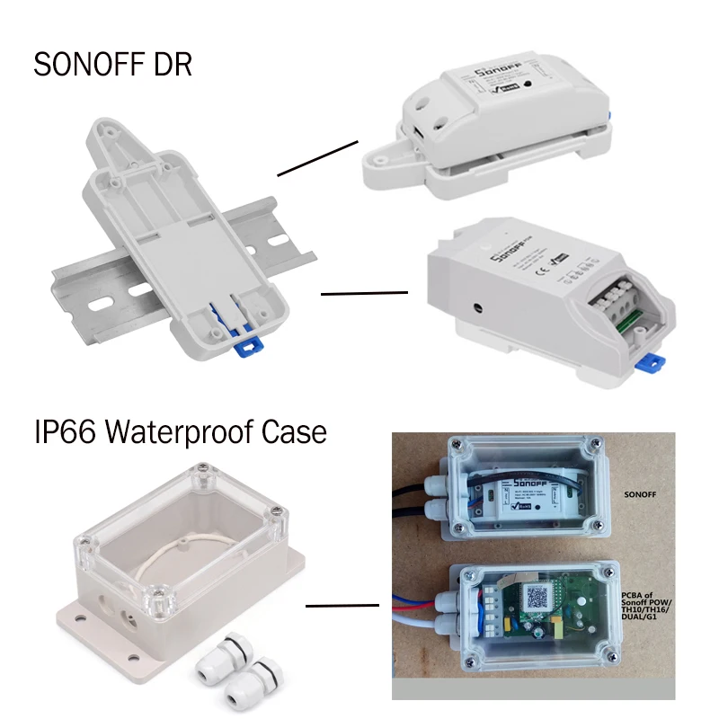 SONOFF TH10/TH16 RF Basic Pow Dual, умный Wifi переключатель умный дом WiFi беспроводной модуль автоматизации, работа с Alexa Google