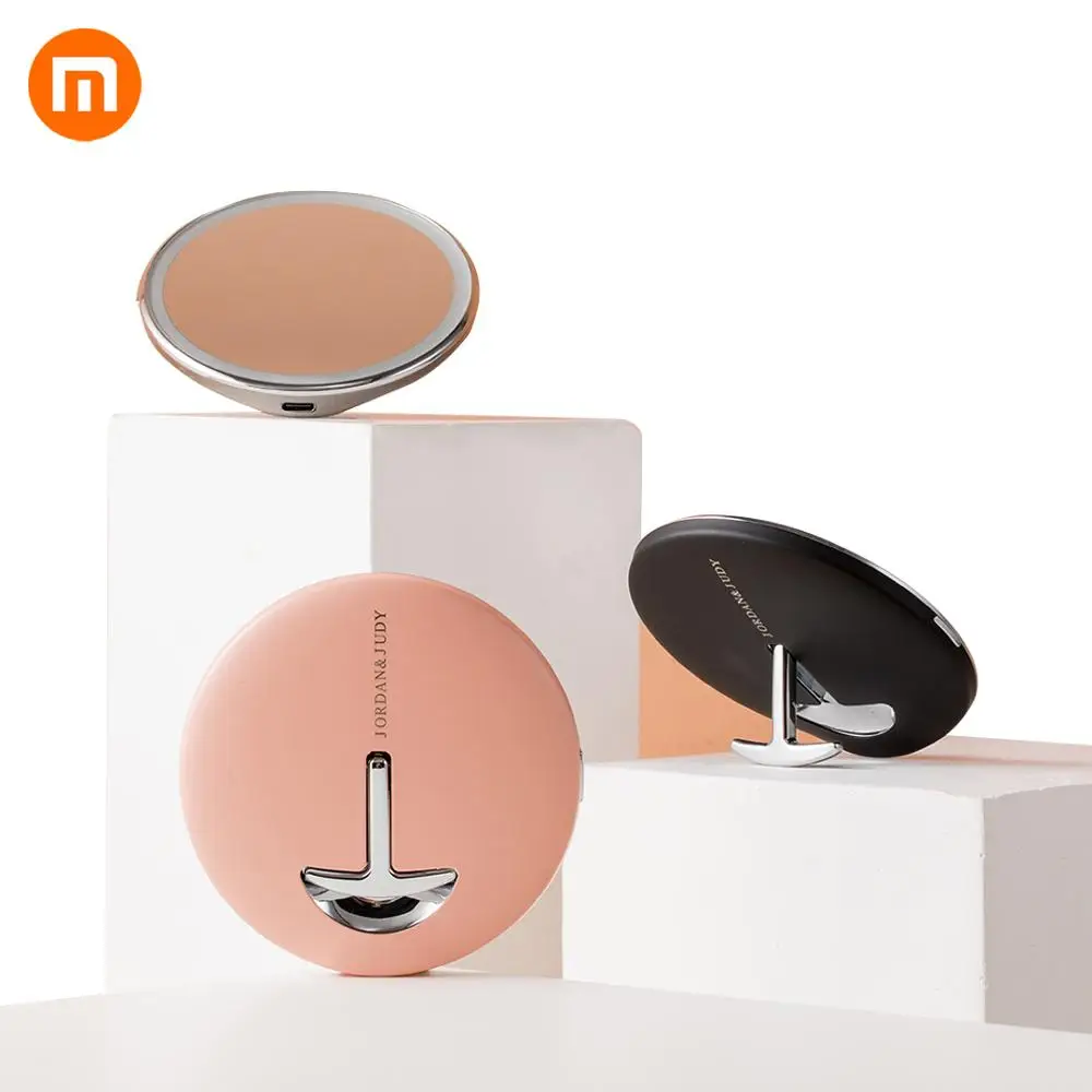 Xiaomi светодиодный макияж зеркало цвет свет Blu-Ray эффект регулировать кожу сенсорное управление зондирование косметическое зеркало Красота мини набор косметики инструмент