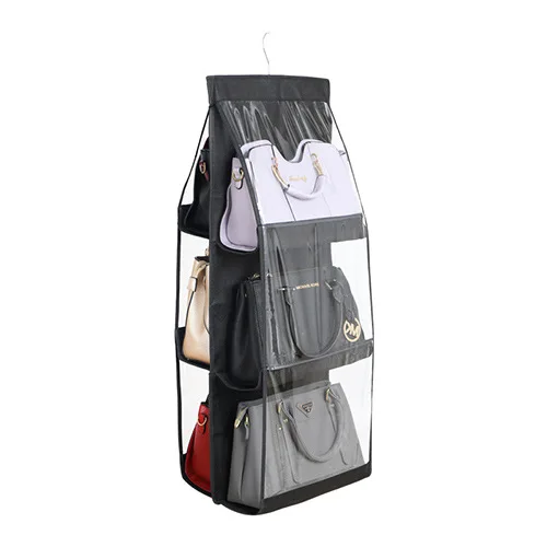 

Simple Multifunctional Bag Storage Hanging Bag Household Dustproof Double-Sided Layered Bag Wall Hanging Bag Storage Shelf