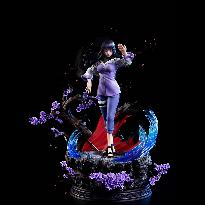 

2021 New Scheduled style Anime Figure Narutoed 35cm Burning Wind Hyuga Hinata GK Limited Statue Action Figure