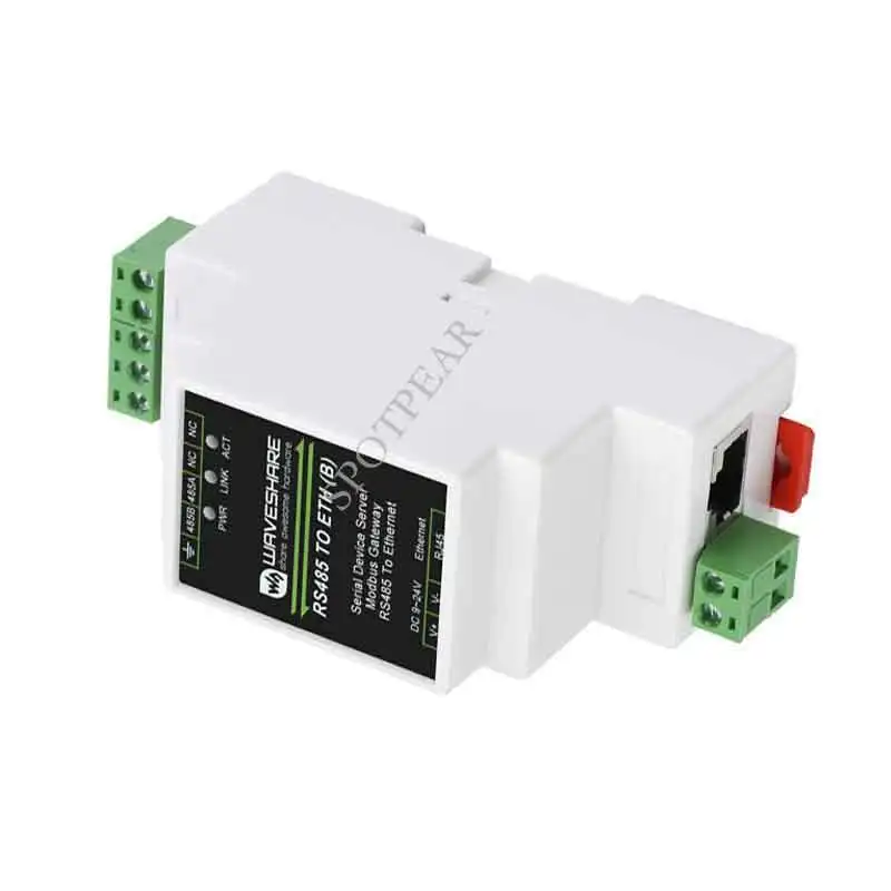 Модуль преобразователя RS485 в Ethernet рельсовый тип последовательный сервер TCP/IP
