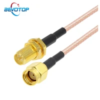 100pcs rp sma male to rp sma female rg316 rf coaxial cable wifi router wireless network card antenna jumper cable 5cm 15cm 30cm