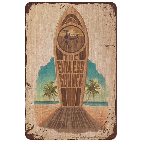 

the Endless Summer Surf Metal Tin Sign 8x12 Inch Retro Home Kitchen Bedroom Living Room Bar Pub Wall Decor