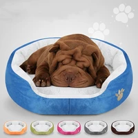 soft plush winter dog bed round cat bed warm puppy cushion chihuahua teddy small dogs bed house pet bed for dogs cat katten pug