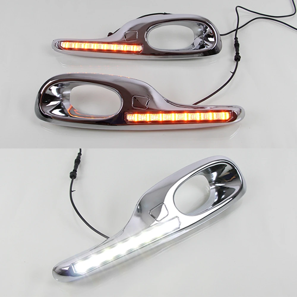 Автомобильные светодиодсветодиодный дневные ходовые огни для Honda Jazz fit 2011 2012 2013 DRL