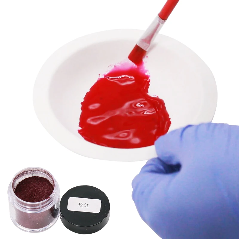 Краситель для ткани пигмент розово Красного цвета 10 г окрашивания одежды перьев