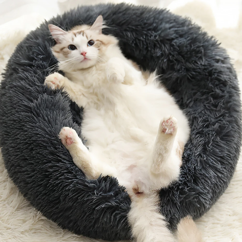 Длинные Плюшевые лежанки для собак кровать питомцев Конура супер мягкий