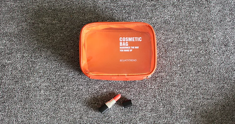 XZP Transparent Cosmetic Bag PVC Women Zipper Clear Makeup Bags Beauty Case Make Up Organizer Storage Bath Toiletry Wash Bag
