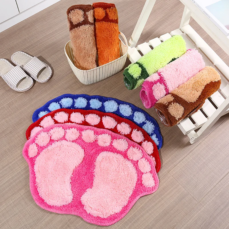 Горячая Распродажа 40 см * 60 след коврик для спальни ковер в форме сердца