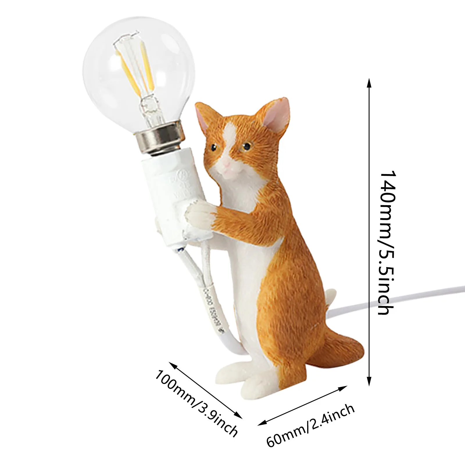 

Cat cat lamp Nordic creative living room bedroom clothing store decoration animal Desk Lamp mini catlamp small table lamp