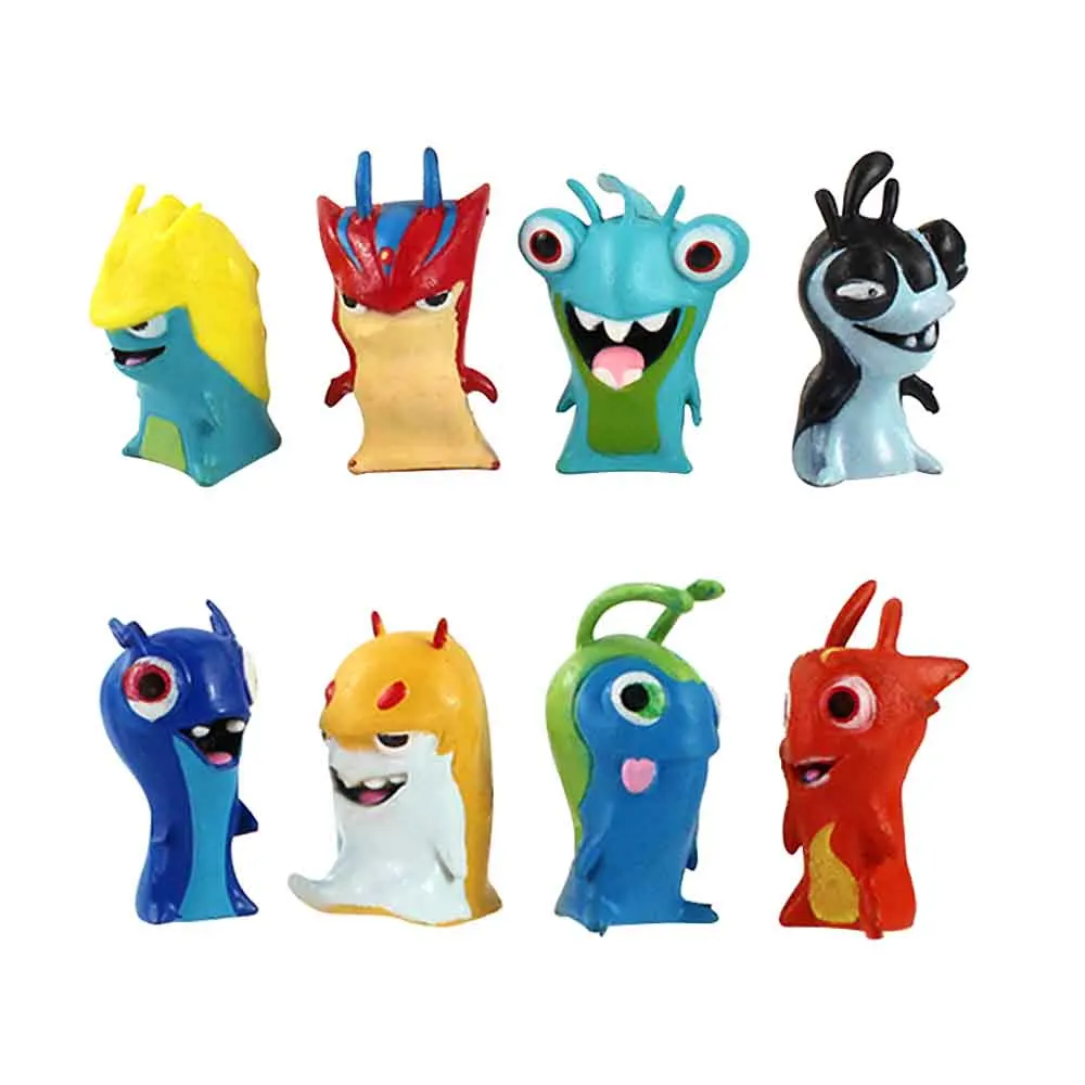 4 5 см 8 шт./компл. фигурки героев из игры Slugterra игрушечные Мини аниме куклы подарки