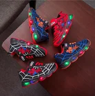 Популярная светящаяся детская обувь со светодиодной подсветкой, мультяшная обувь Silkma, детские спортивные кроссовки для мальчиков и мужчин, модная повседневная спортивная обувь для девочек